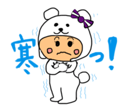 Cheerleader Sticker Purple uniform sticker #3587422