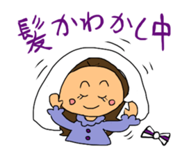 Cheerleader Sticker Purple uniform sticker #3587424