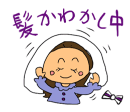 Cheerleader Sticker Purple uniform sticker #3587424