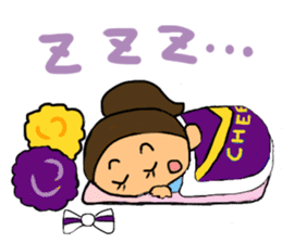 Cheerleader Sticker Purple uniform sticker #3587425
