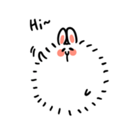 Posa, a fat Angolan rabbit sticker #3587746