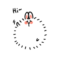 Posa, a fat Angolan rabbit sticker #3587746