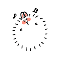 Posa, a fat Angolan rabbit sticker #3587747
