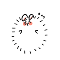 Posa, a fat Angolan rabbit sticker #3587749