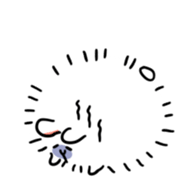 Posa, a fat Angolan rabbit sticker #3587773