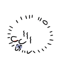 Posa, a fat Angolan rabbit sticker #3587773