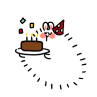 Posa, a fat Angolan rabbit sticker #3587775