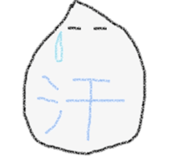 Stickers of kanji one character sticker #3588010