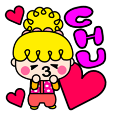 Colorful pop Sarueru chan sticker #3588879