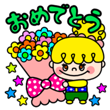 Colorful pop Sarueru chan sticker #3588903