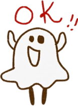 A kawaii ghost sticker #3590589