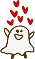 A kawaii ghost sticker #3590598
