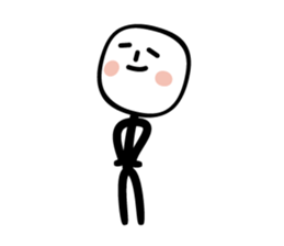 stick man came back sticker #3590988