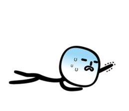 stick man came back sticker #3591002