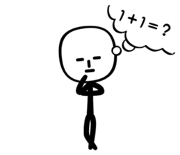 stick man came back sticker #3591010