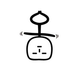 stick man came back sticker #3591016