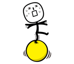 stick man came back sticker #3591024