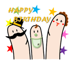 FINGER FAMILY yubi-nin sticker #3592077