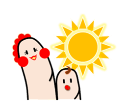 FINGER FAMILY yubi-nin sticker #3592102