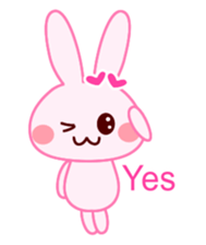 Messenger Rabbit 3 -Basics-(English) sticker #3592350