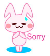 Messenger Rabbit 3 -Basics-(English) sticker #3592353