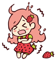 Colorful cute girl !! sticker #3593288