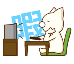 mochi mochi cat sticker #3593580