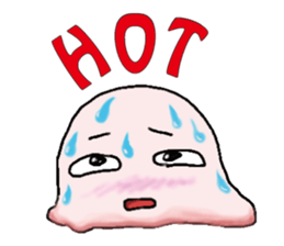 Sticker of cute round face sticker #3593612