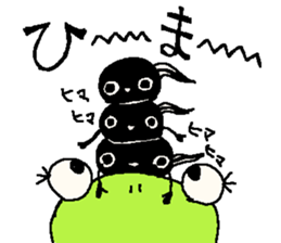 Innocent frog. sticker #3593765