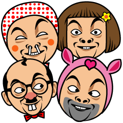 Party Face Sticker in Japan