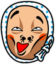 Party Face Sticker in Japan sticker #3593789