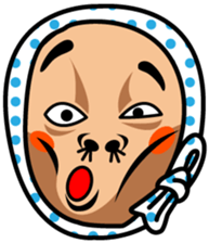 Party Face Sticker in Japan sticker #3593806