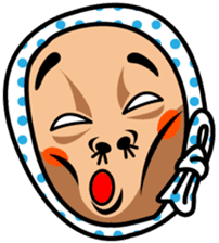 Party Face Sticker in Japan sticker #3593807