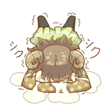Sleep sticker of sheep girl sticker #3594094