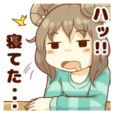 Sleep sticker of sheep girl sticker #3594099