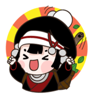 Maeleah the mountain Girl sticker #3595347