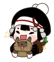 Maeleah the mountain Girl sticker #3595349