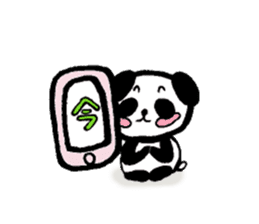 Sticker of a cute panda sticker #3595594