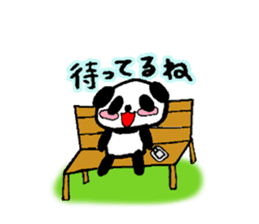 Sticker of a cute panda sticker #3595603