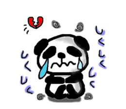 Sticker of a cute panda sticker #3595616