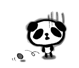Sticker of a cute panda sticker #3595618