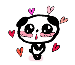 Sticker of a cute panda sticker #3595621