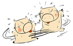 Super Pig in Action sticker #3595803