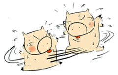 Super Pig in Action sticker #3595803