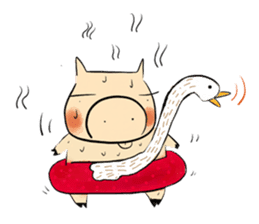 Super Pig in Action sticker #3595810