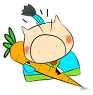 Super Pig in Action sticker #3595819