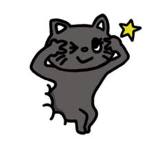 Buried cat and rabbit Sticker(English) sticker #3595908