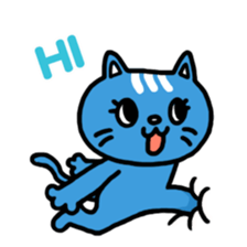 Buried cat and rabbit Sticker(English) sticker #3595910