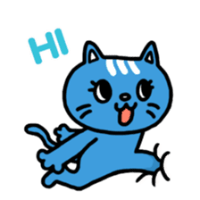 Buried cat and rabbit Sticker(English) sticker #3595910