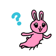 Buried cat and rabbit Sticker(English) sticker #3595917